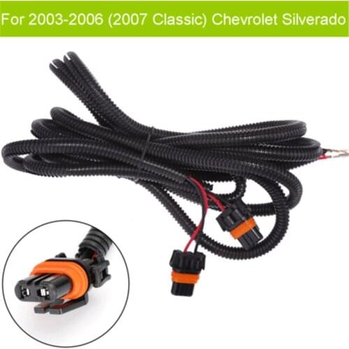 Fog Light Lamp Wiring Harness For Chevrolet Silverado 1500 2500 2003-2006 (2007 Classic)
