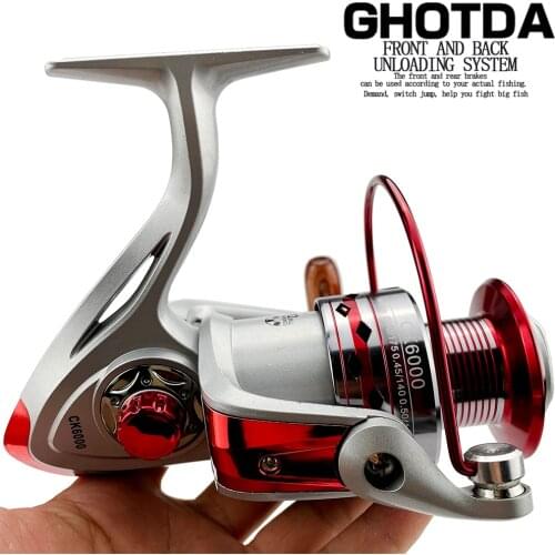 Fishing Spinning Reel 1000-6000 Gear Ratio 5.2:1/4.7:1 Fishing Reel Carp For Saltwater Freshwater