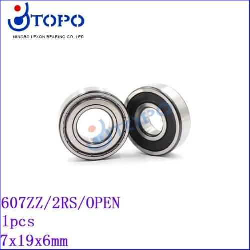 7*19*6mm Deep Groove Ball Bearings607 ZZ/2RS/OPEN