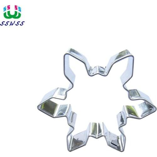 Six Angle Mini Snowflakes Shape Cake Cookie Biscuit Baking Mold,Hope Flower Cake Decorating Fondant Cutters Tool,Direct Selling