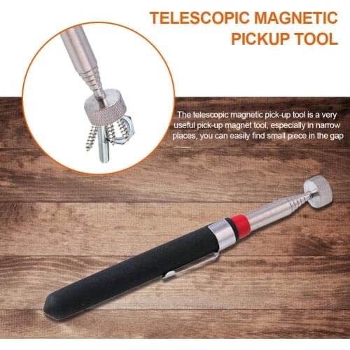 Telescoping Magnetic Pick Up Tool Telescopic Magnet Stickfor Auto Repairer Carpentry Strong Magnet Head Adjustable Double 2020 H
