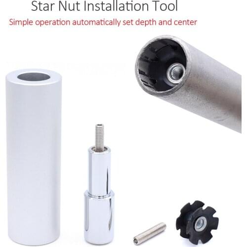 Bicycle Fork Headset Installer Star Nut Setting Installing Tool Setter Kit Bike Bicycle Fork Installer Headset Driver Tool