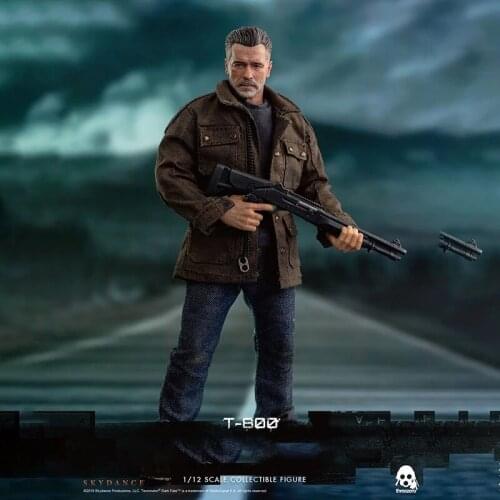 3Z0152 T-800 Full Set Toys 1/12 Scale 6'' Movable Male Soldier Action Figure Doll Arnold