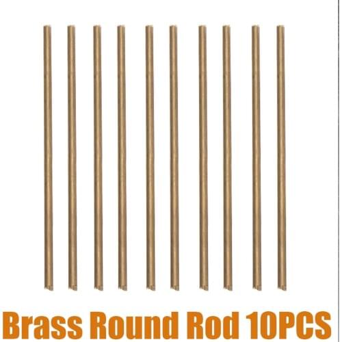 10pcs/lot Welding Solder Rods 3mm Diameter 100mm Length Brass Welding Round Rod Bar Sticks For Soldering Repair Tools