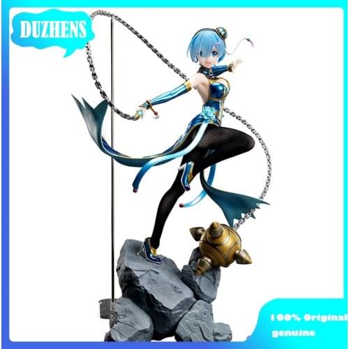 100% Original: Anime Re:Zero REM chi-pao chinese clothing PVC Action Figure Anime Figure Model Toys Figure Collection Doll Gift