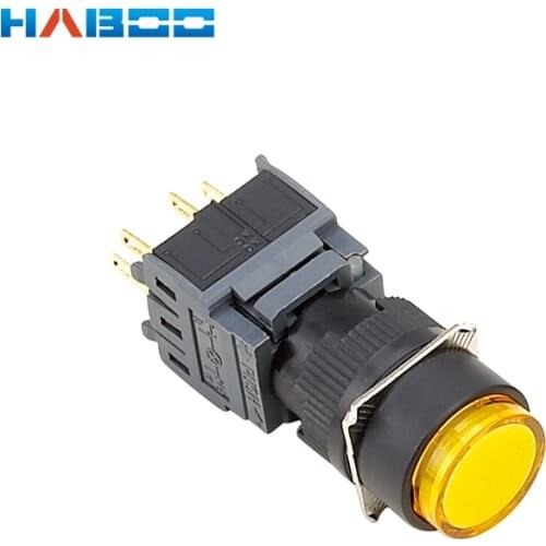 16mm self-locked Push Button Switch Momentary push button auto reset IP65