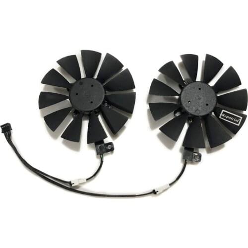 2pcs/set T129215SU GTX 1060/1070 DUAL GPU Video Cooler Fan For GeForce ASUS EX-GTX1060 EX-GTX1070 Graphics Card Cooling