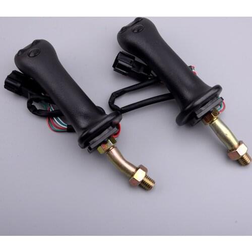 2Pcs Left & Right 3 Buttons Excavator Joystick Handle Car Fit For Doosan DH DX150 215 225 300 370-9C