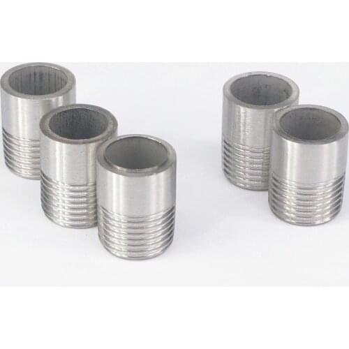 3/8" BSPT Male Thread 304 Stainless Steel Pipe Fitting Weld Nipple Coupling Connector for water oil air 143 PSI