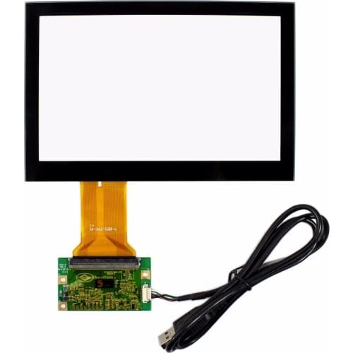 7" Capacitive Touch Panel USB Controller For AT070TN83 800X480 16:9 LCD Screen