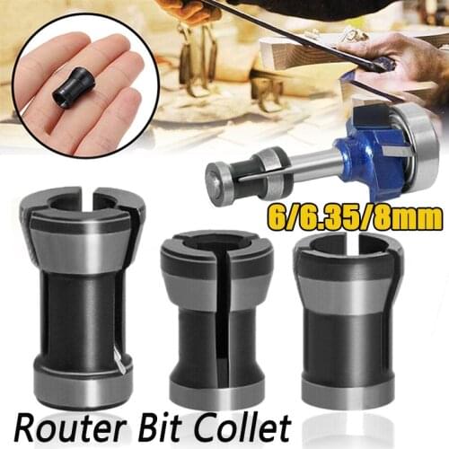Router Collet Adapter Without Clamping Nut Collet Chuck Set for Straight Grinder Spare Collet Chuck Cutting Engraving Machin