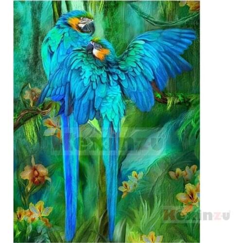Kexinzu Full 5D DIY Square/Round Drill Diamond Painting "Animal Bird" 3d Diamond Embroidery Cross Stitch Decor Gift Ke04