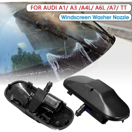 NEW Pair Car Windscreen Washer Jet Windshield Water Nozzle with heating For Audi TT A1 A3 A4L A6L A7
