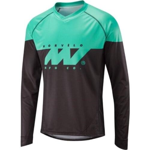 Morvelo mtb Green Lightweight jersey DH downhill bike Racing motocross cycling jerseys MX motocross Long sleeve riding gear