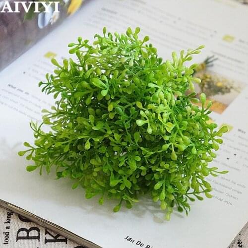 Artificial flower green plant plastic 6 branches pomelo citrus quality good home garden turf distribution Christmas decor plant