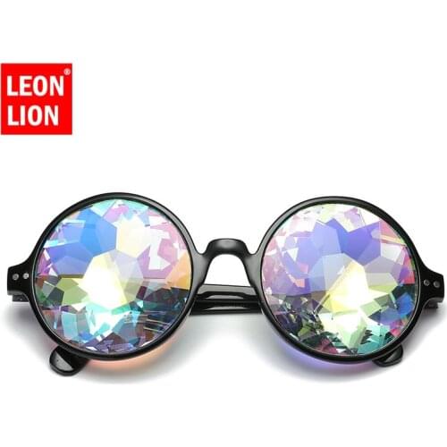 LeonLion 2021 Party Sunglasses Women Rainbow Mirror Glasses Vintage Lady Glasses Shopping Gafas De Sol Mujer UV400 T Show