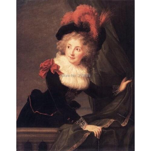 Madame-perregaux-1789 by Louise Elisabeth Vigee Le Brun, oil painting reproduction,handmade,FREE SHIPPING