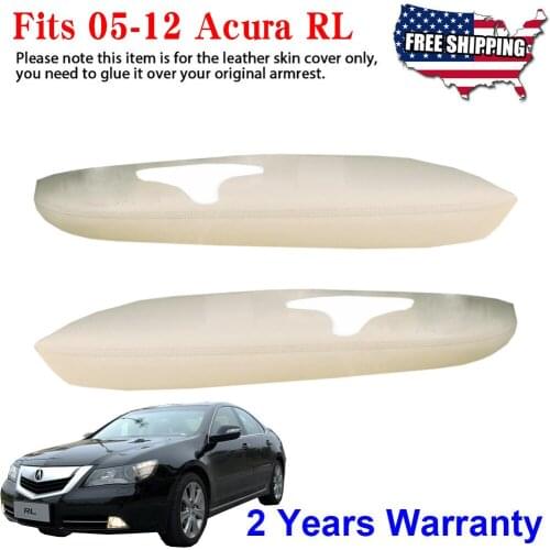 New Cover Fit For Acura RL 2005-2012 Car Door Armrest Cover Stitching PU Leather Surface Shell Trim