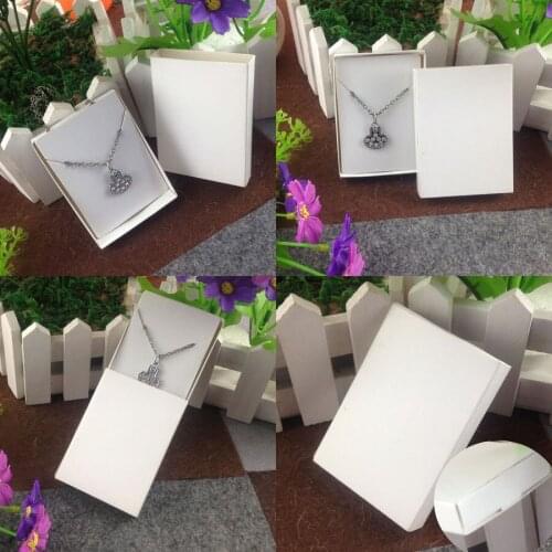 Pendant card 50pcs +50pcs box 7.5*5.4*1.2cm Gift Pendent Match Earring Case, Custom Logo : 1000 pcs Cost Extra Soap Jewelry Box