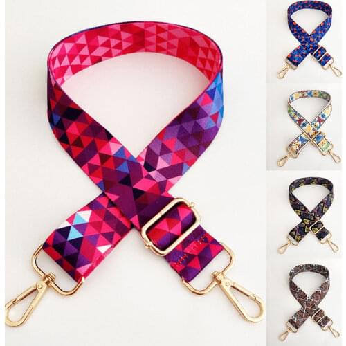 New Handle Bag Strap For Women Removable DIY Shoulder Rainbow Handbag Accessories Girls Adjustable Wide Bag Straps Wholesale