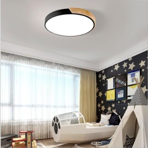 Modern White And Black Color Acrylic Light LED Ceiling Lamp for Kitchen Living Room Bedroom Study Corridor Hotel
