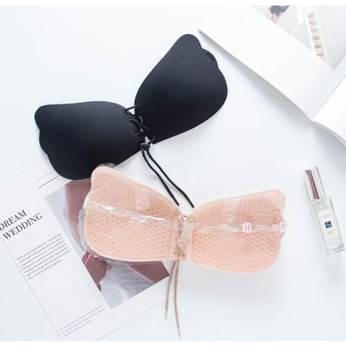 SP&CITY Bras For Wedding Dress Strapless Adhesive bra Sexy Bandage Silicone Bra Invisible Bra Push Up Gather Nipple Stickers