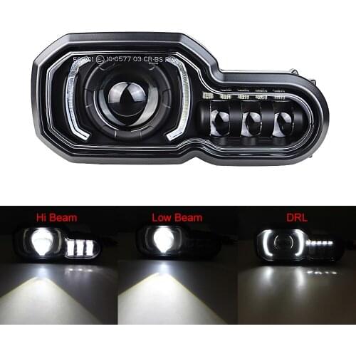 LED Headlight High/Low beam with DRL Assembly Kit and Replacement Headlight For BMW F650GS/F700GS/F800GS F800ADV F800R