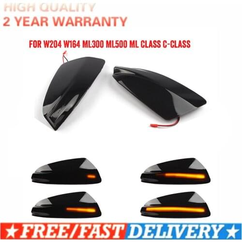 LED Dynamic for Mercedes Benz C Class W204 S204 2007-2014 C300 Viano Vito W639 Turn Signal Light Side Mirror Indicator Blinker
