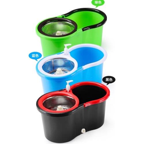 Dual-drive Rotating Mop bucket Magic mops Household Cleaning Tools with Washing bottles & 6pcs mop cloth