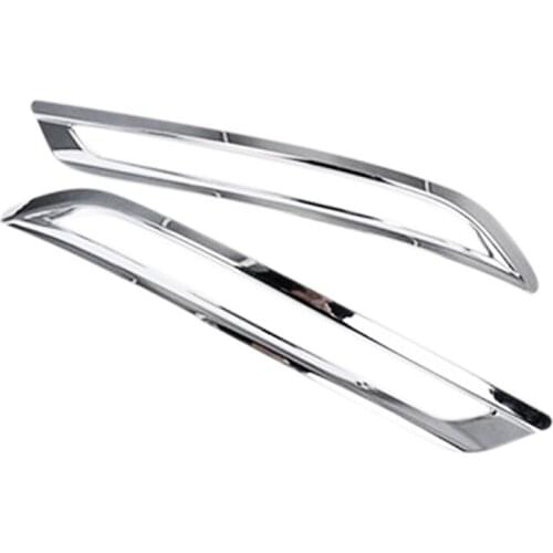 2Pcs Car Chrome-Plated Rear Fog Lamp Cover Fog Lamp Frame Fog Lamp Decoration Suitable for Volvo XC60 -2020