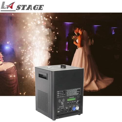 Free Shipping 2pcs/lot 700W Cold Spark Firework Wedding Machine Dmx Remote Control Stage Effect Fireworks Sparkler Machine