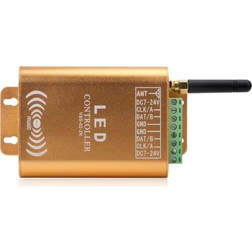 2048 Pixel Wifi SPI controller LED Digital Addressable Music Controller Strip Light Controller With Micphone