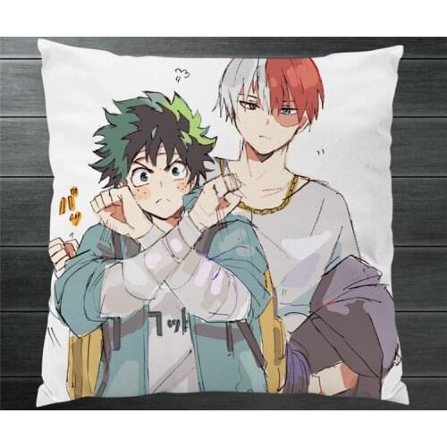 Boku No My Hero Academia Todoroki Shoto Izuku Midoriya BL YAOI Two Side Pillowcase Pillow Case Cover Cosplay Bed/Sofa Decor P4