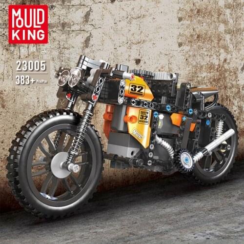 MOULD KING 23005 Electric Remote Control Motorcycle Model Building Blocks Assemble Bricks Kids Creative Toys Christmas Gifts
