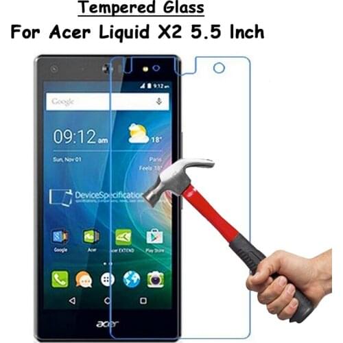 For Acer Liquid X2 5.5" Clear Hard Tempered Glass Screen Protector Ultra Thin Explosion-proof Protective Film + Cleaning Kit