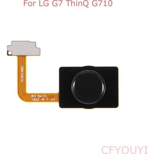 For LG G7 ThinQ G710 Home Button Key Fingerprint Flex Cable Repair Part Black Color