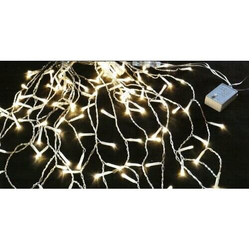 10pcs/lot 3.5M 96LED Icicle string Light Christmas Wedding Xmas party Decor Snowing curtain light female/male connector 220V