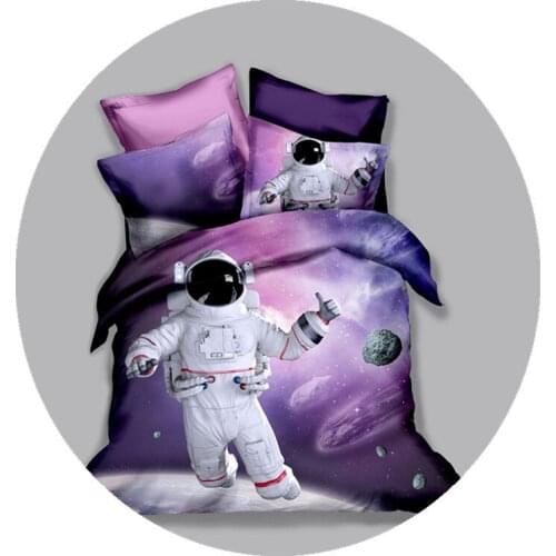 3D Astronaut printed pattern Bedding Set Pillowcases And Duvet Cover comforter bedding sets full size bed set