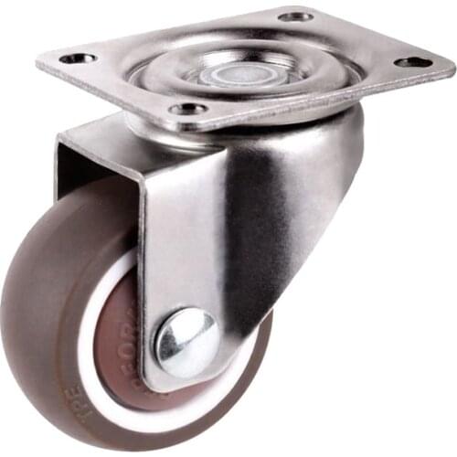 Mini small casters,diameter 1inch/25mmTPE rubber,Super mute wheels,bear 20kg/pcs,For bookcase drawer Flower racks