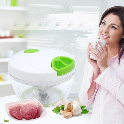 Multifunction Stainless Steel Pressing Garlic Slicer Cutter Processor Shredder Vegetable Meat Salad Grinder Mini Chopper Kitchen