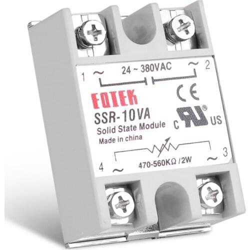 40VA SSR Shift Module Voltage Regulator Single Phase Solid State Relay Volt Regulator Fully Isolated Resistance & Plastic Cover