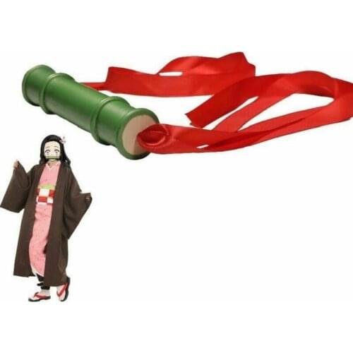 Anime Demon Slayer Kamado Nezuko Sealing Stick Cosplay Props Halloween Accessories Kimetsu no Yaiba Bamboo Mouth Sticks