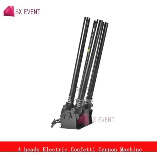 DMX 4 heads confetti launcher machine for celebrating nightclub party wedding dj