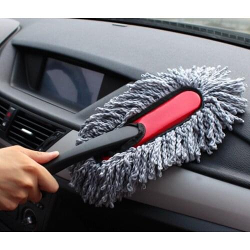 Dust cleaning brush Short handle Car wash tool Nano-wool bristles cleaning Car dashboard steering wheel cleaning auto clean