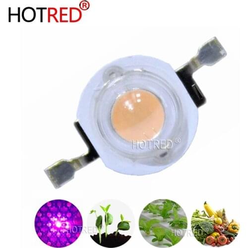 100pcs/lot 1w 3w 5w full spectrum led grow light chip , best bridgelux led grow chip for indoor plant grow