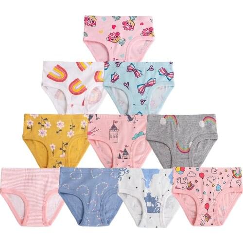 Girls' Underwear Pure Cotton Flat Corner Childrens Boxer Pants Summer Thin Girls Briefs Childrens Shorts Baby Girl