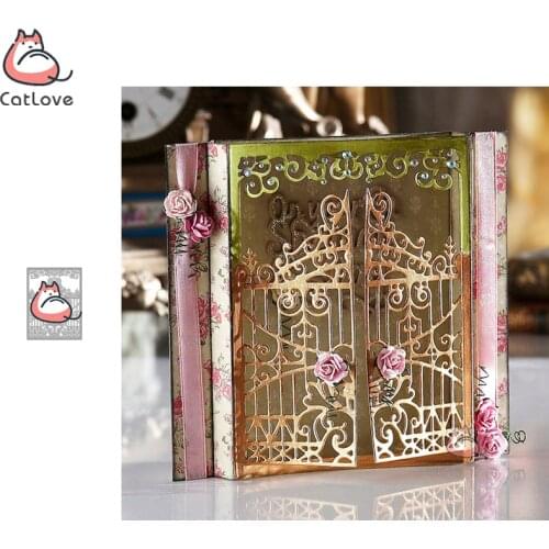 Catlove Door Background Metal Cutting Dies Scrapbooking Mold Stencil Die Cuts Card Making DIY Craft Embossing New Dies For 2020
