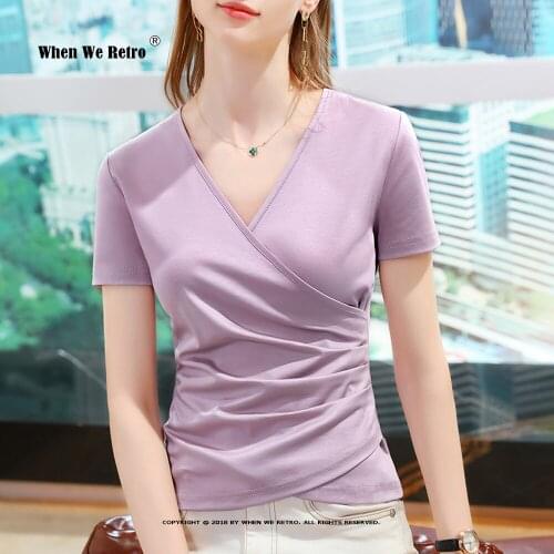 Женские однотонные футболки When We Retro China At AliExpress