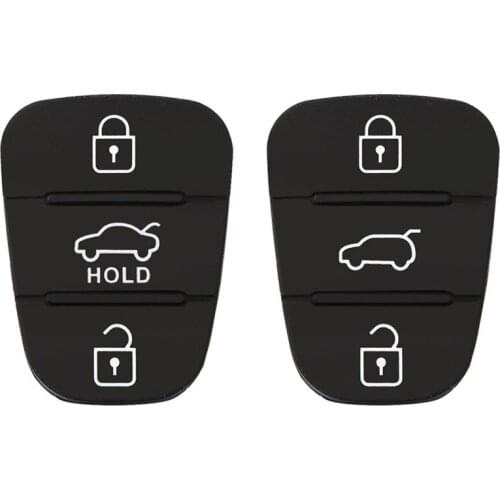 Car Key Shell Replacement Rubber Button Pad Fit For Hyundai Solaris Accent Tucson l10 l20 l30 Kia Rio Ceed Flip Remote#292109