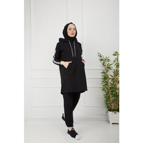 Woman Oversize Model Modest Sport Suit Set Islam Wear Ramadan Eid Islamic plus size